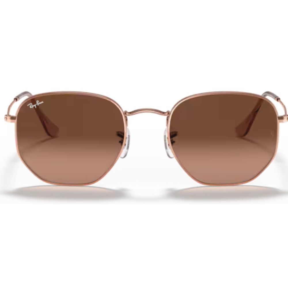 RAY BAN sol HEXAGONAL COBRE MARRÓN DREGRADÉ (NO POL) 3548N 9069A5