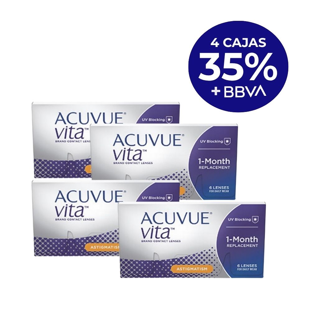 [PROMO-VITATOR-4X] Acuvue Vita Astigmatismo - PROMO 4 cajas 35%