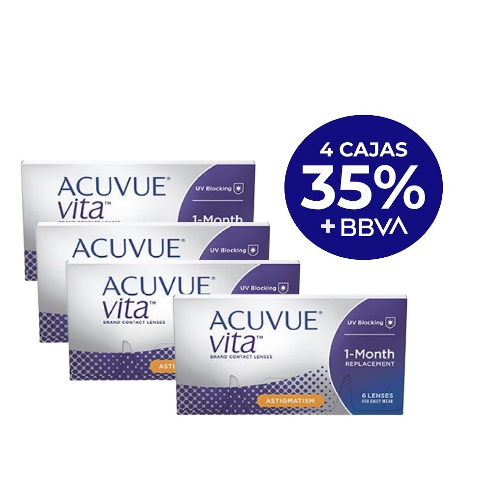 [PROMO-VITATOR-4X] Acuvue Vita Astigmatismo - PROMO 4 cajas 35%