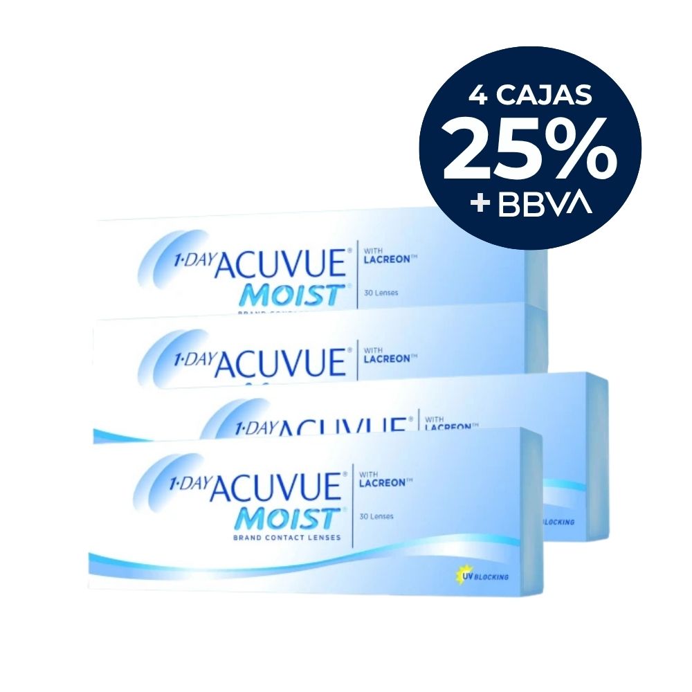 [PROMO-ONEDAY-4X] 1 Day Acuvue Moist - PROMO 4 cajas 25%